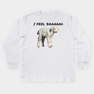 Goat Simulator I Feel Baaaad Kids Long Sleeve T-Shirt